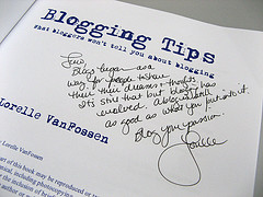 Blogging tips